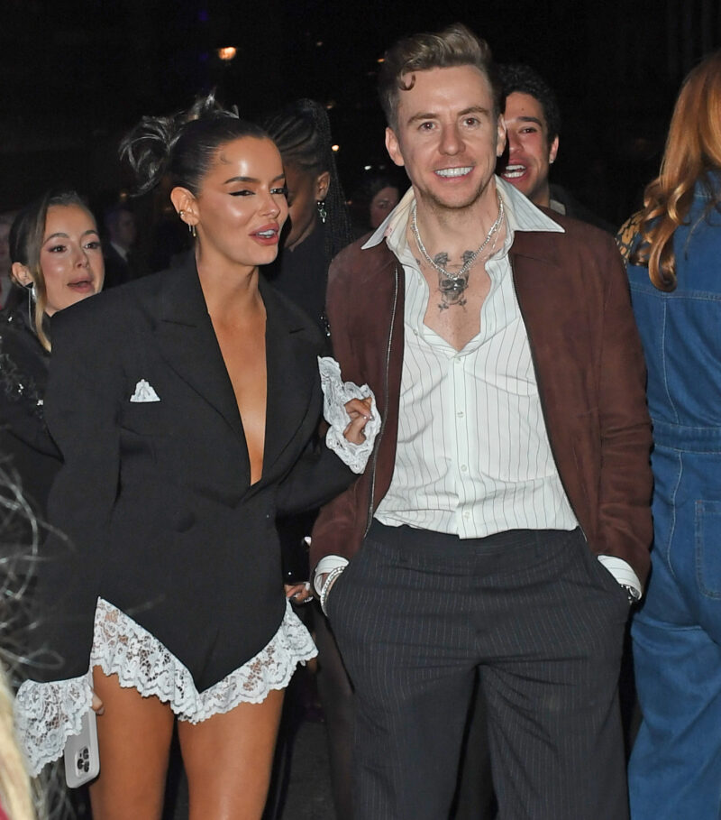 Maura Higgins and Danny Jones laughing