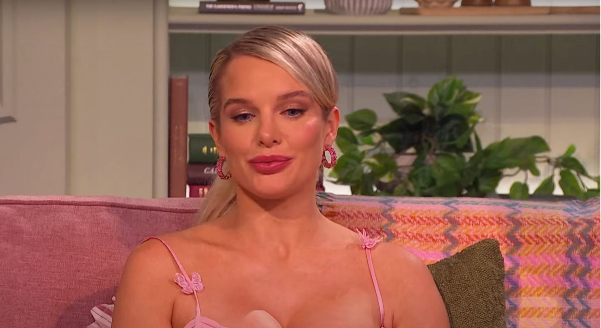 Helen Flanagan looking down on Vanessa