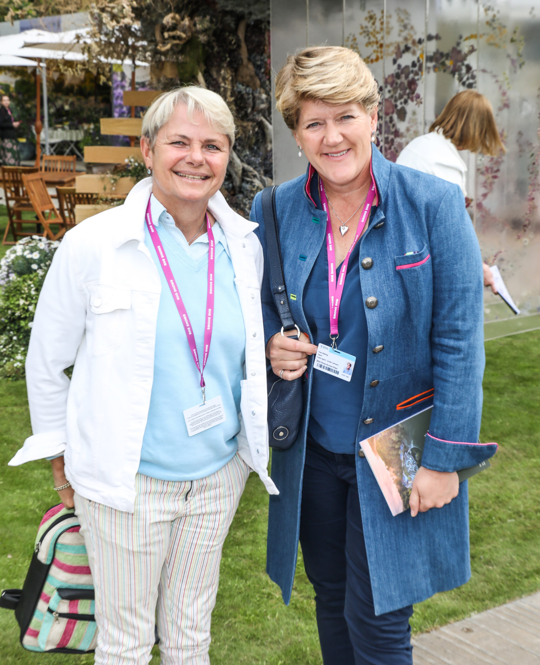Clare and wife Alice smiling