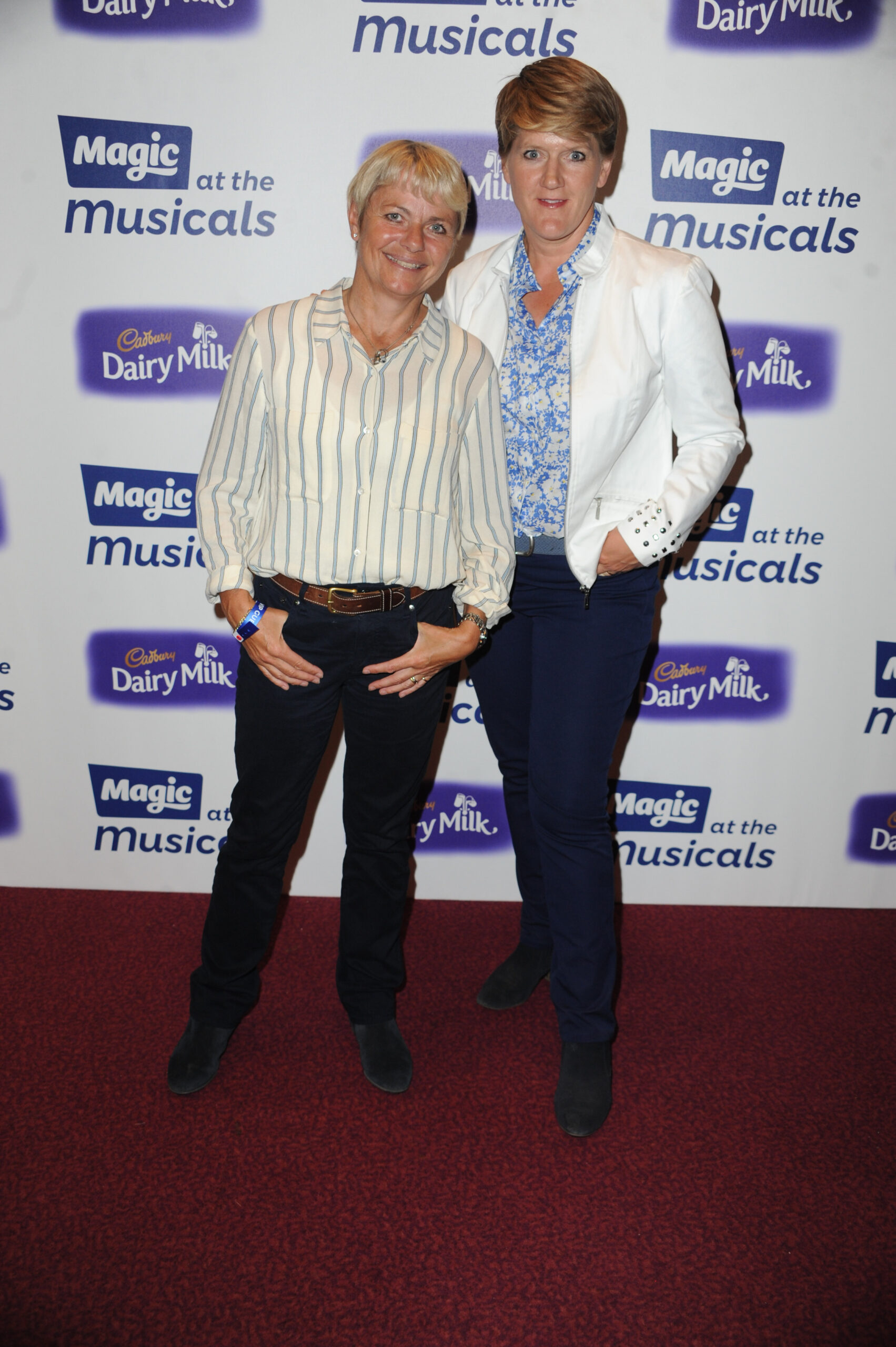 Clare and wife Alice smiling