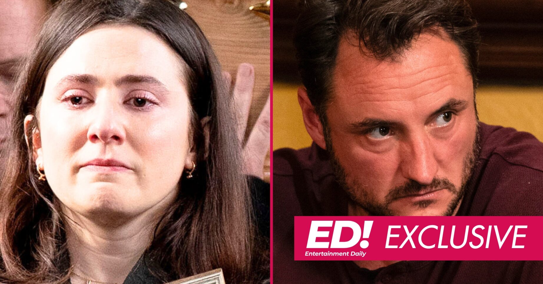 EastEnders' Martin, Bex, pink ED banner