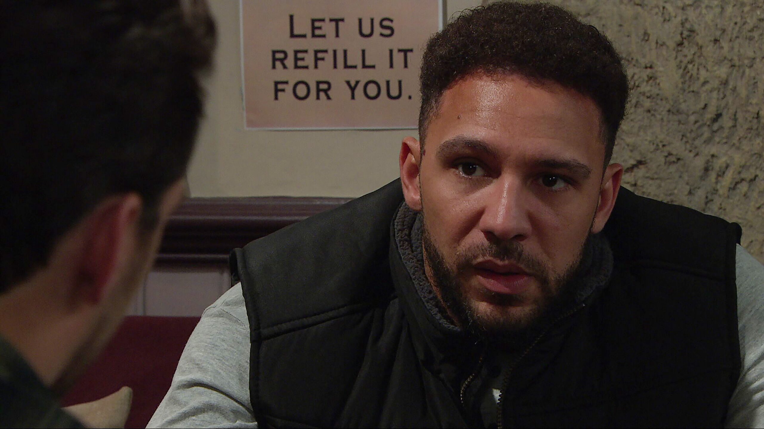 Billy serious in Emmerdale 