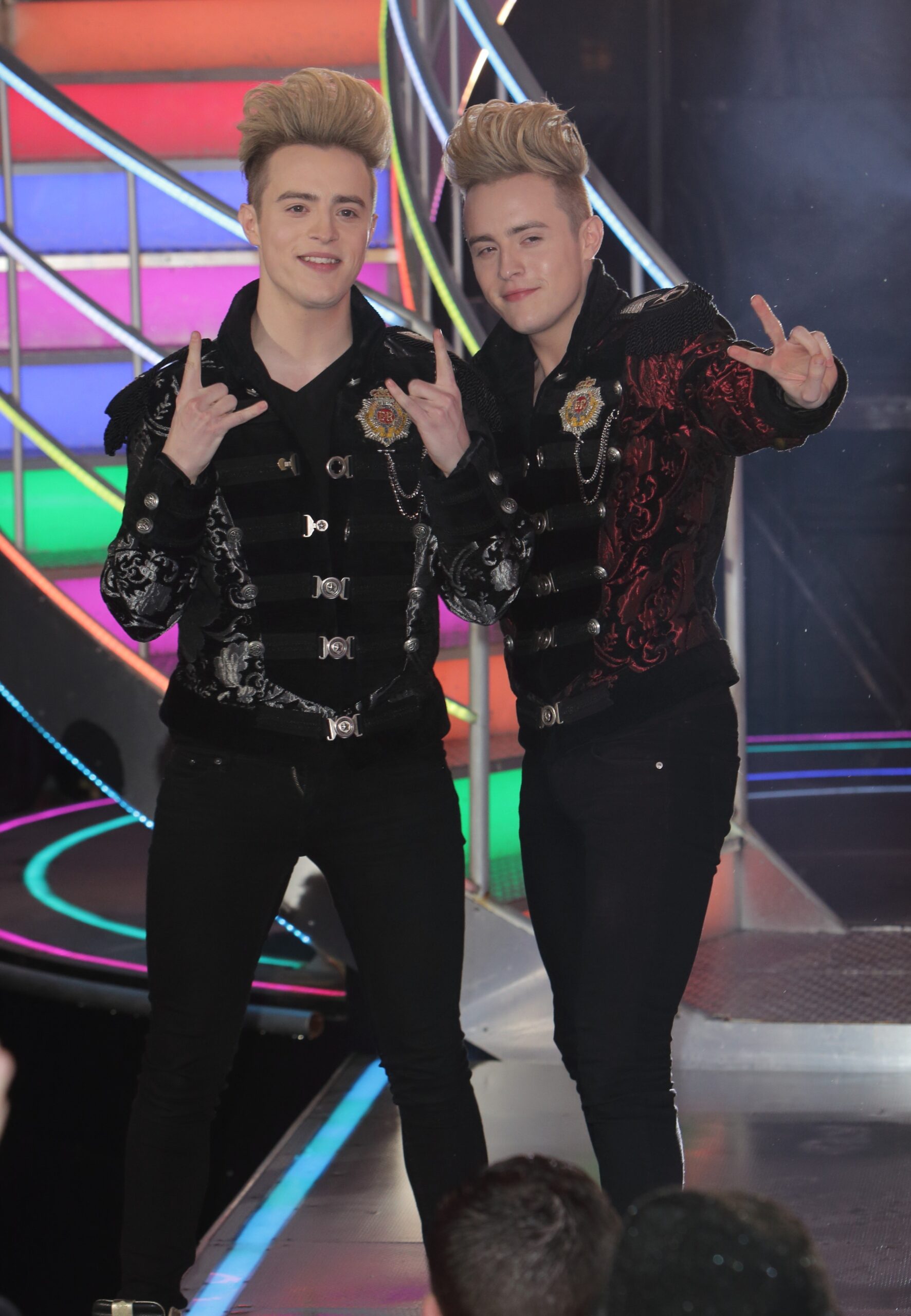 Jedward posing