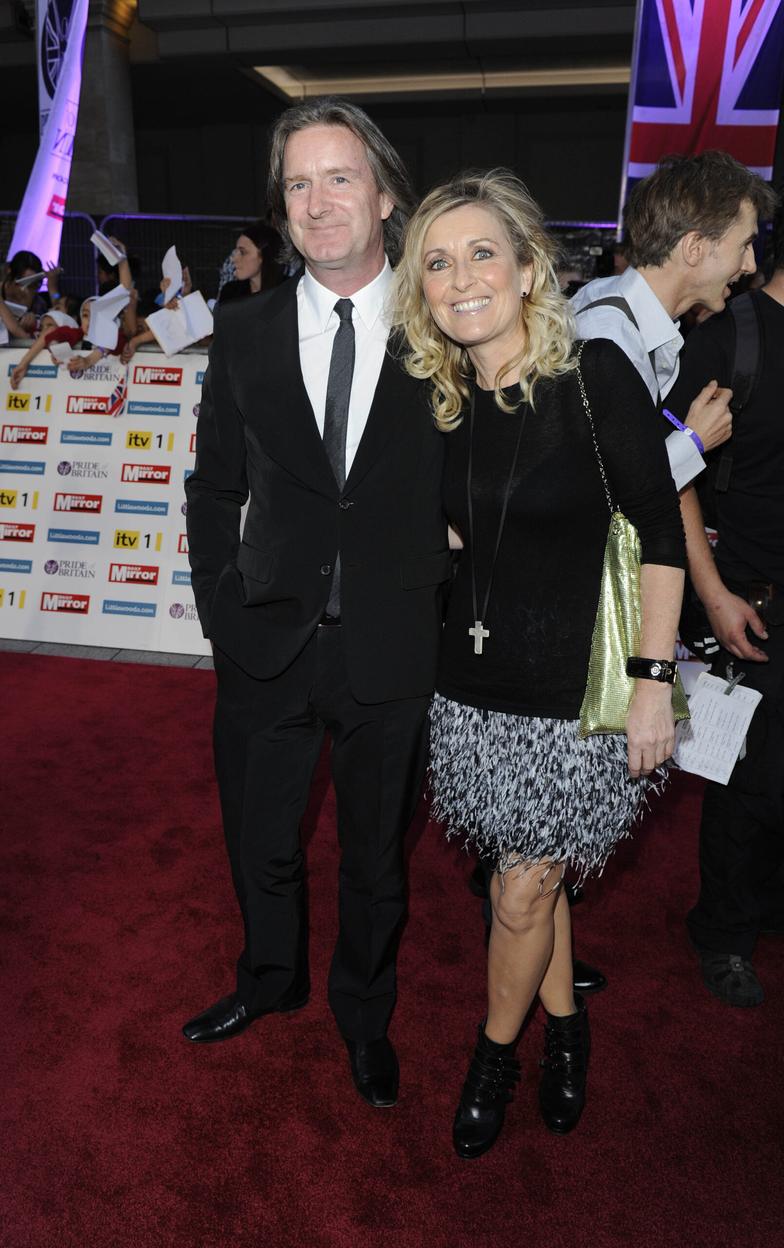 Martin Frizell and Fiona Phillips on the red carpet