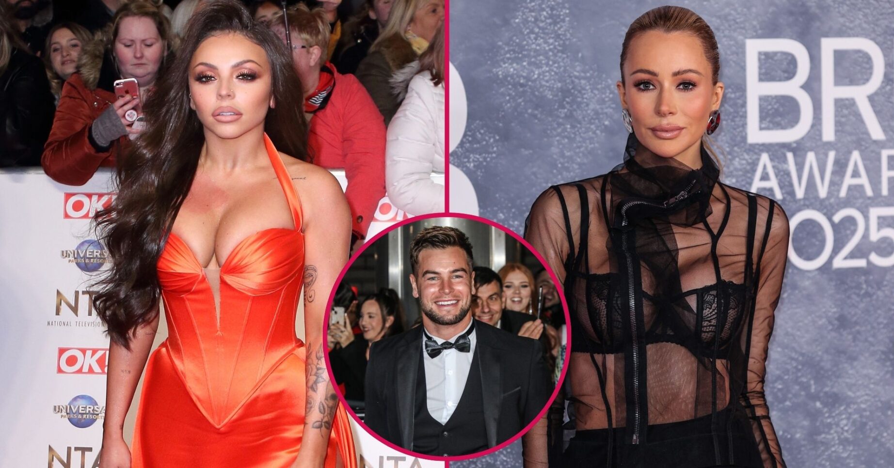 Jesy Nelson, Chris Hughes and Olivia Attwood ED COMP