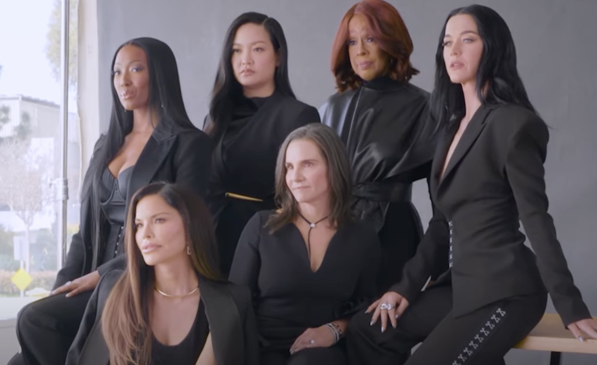 Katy Perry alongside her space passengers