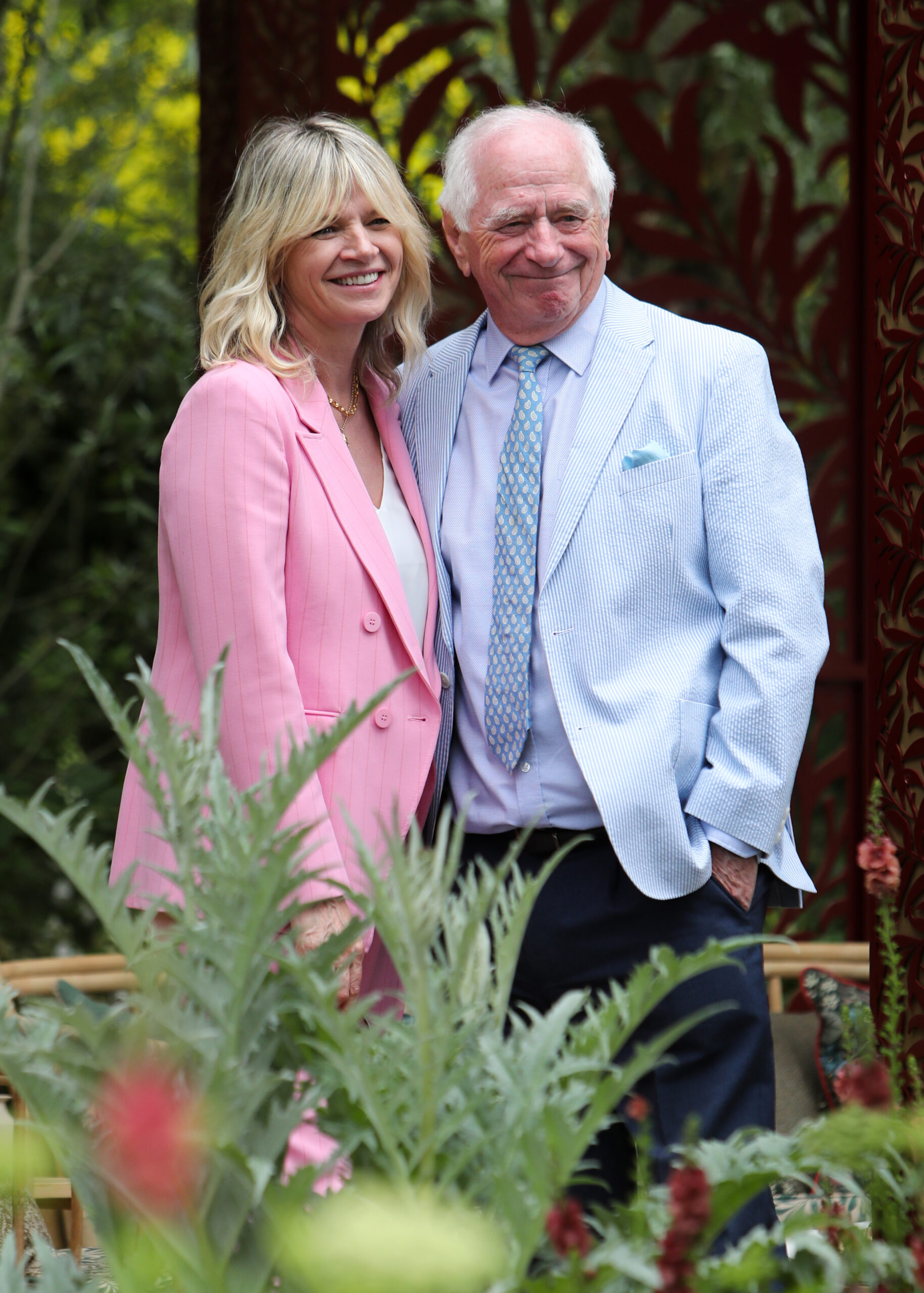 Johnny and Zoe Ball smiling