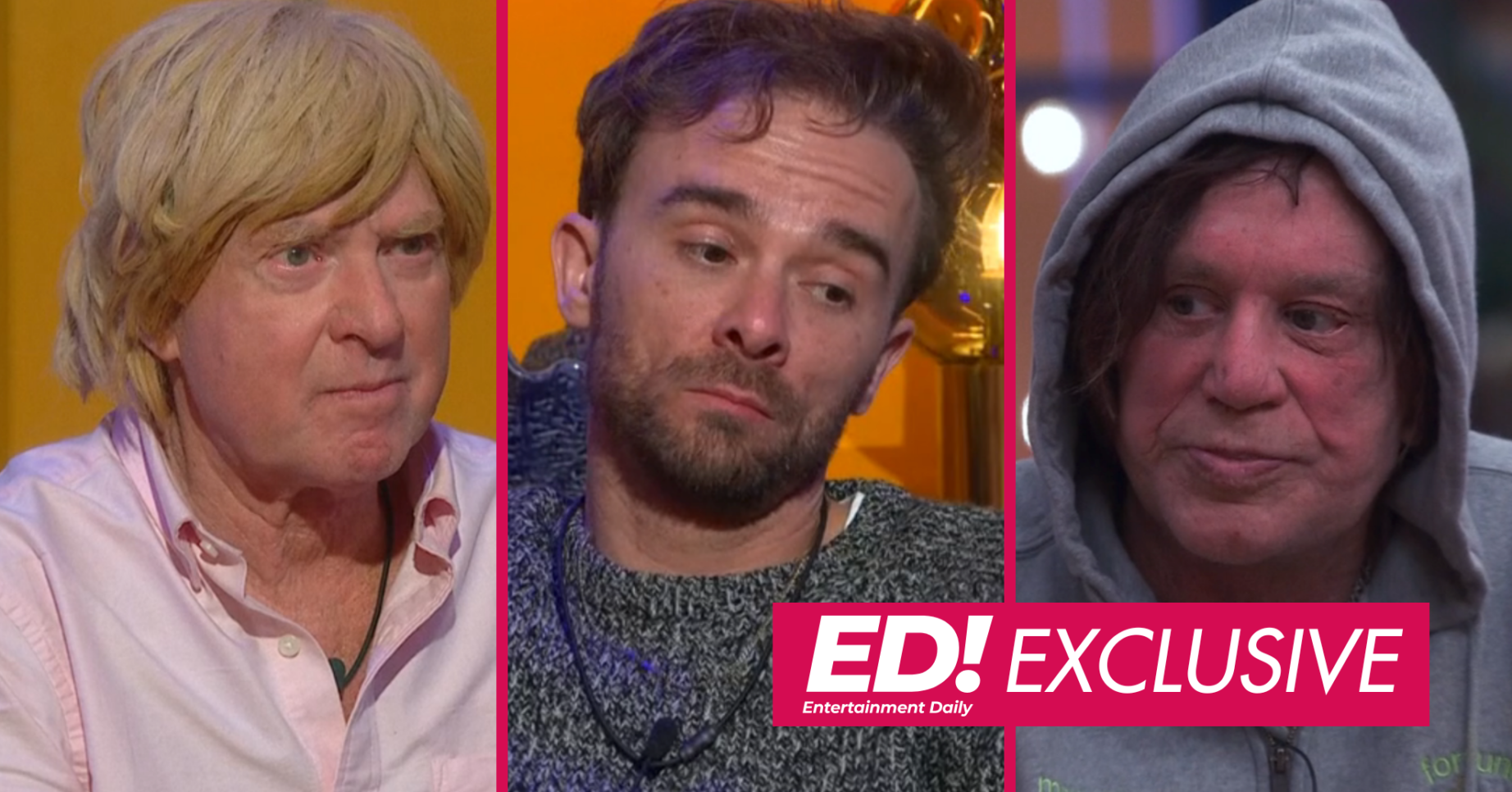 Michael Fabricant, Jack P Shepherd and Mickey Rourke on Celebrity Big Brother