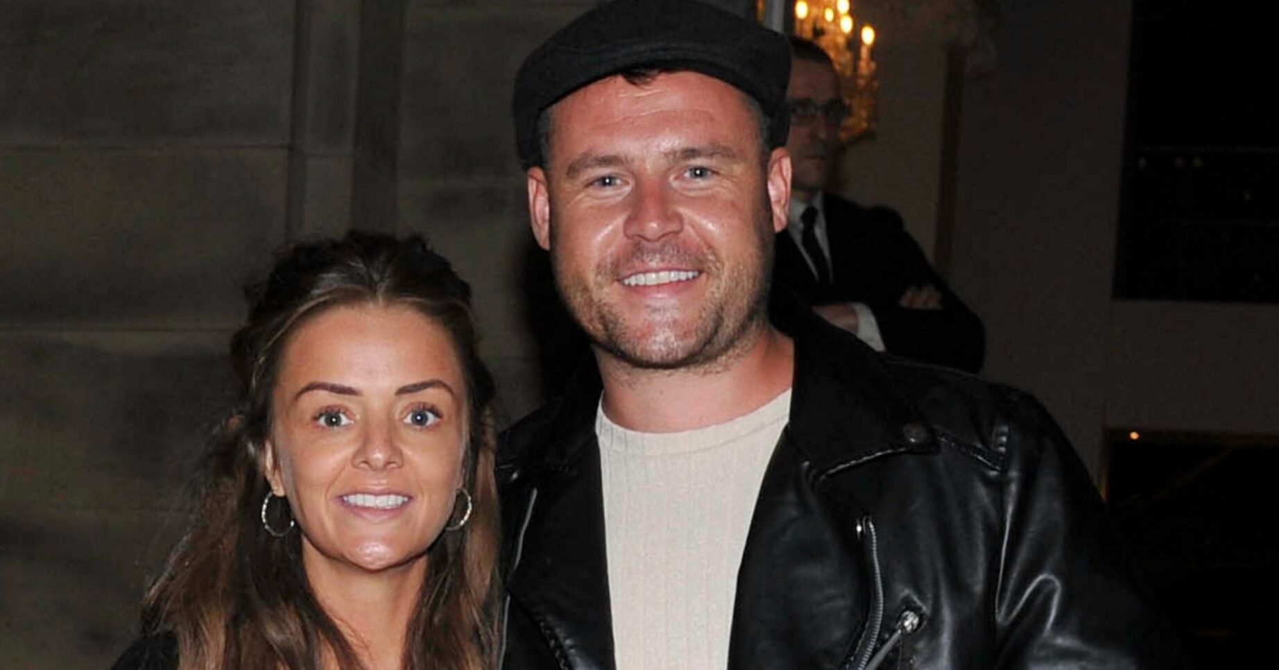 Danny Miller and Steph Jones smiling