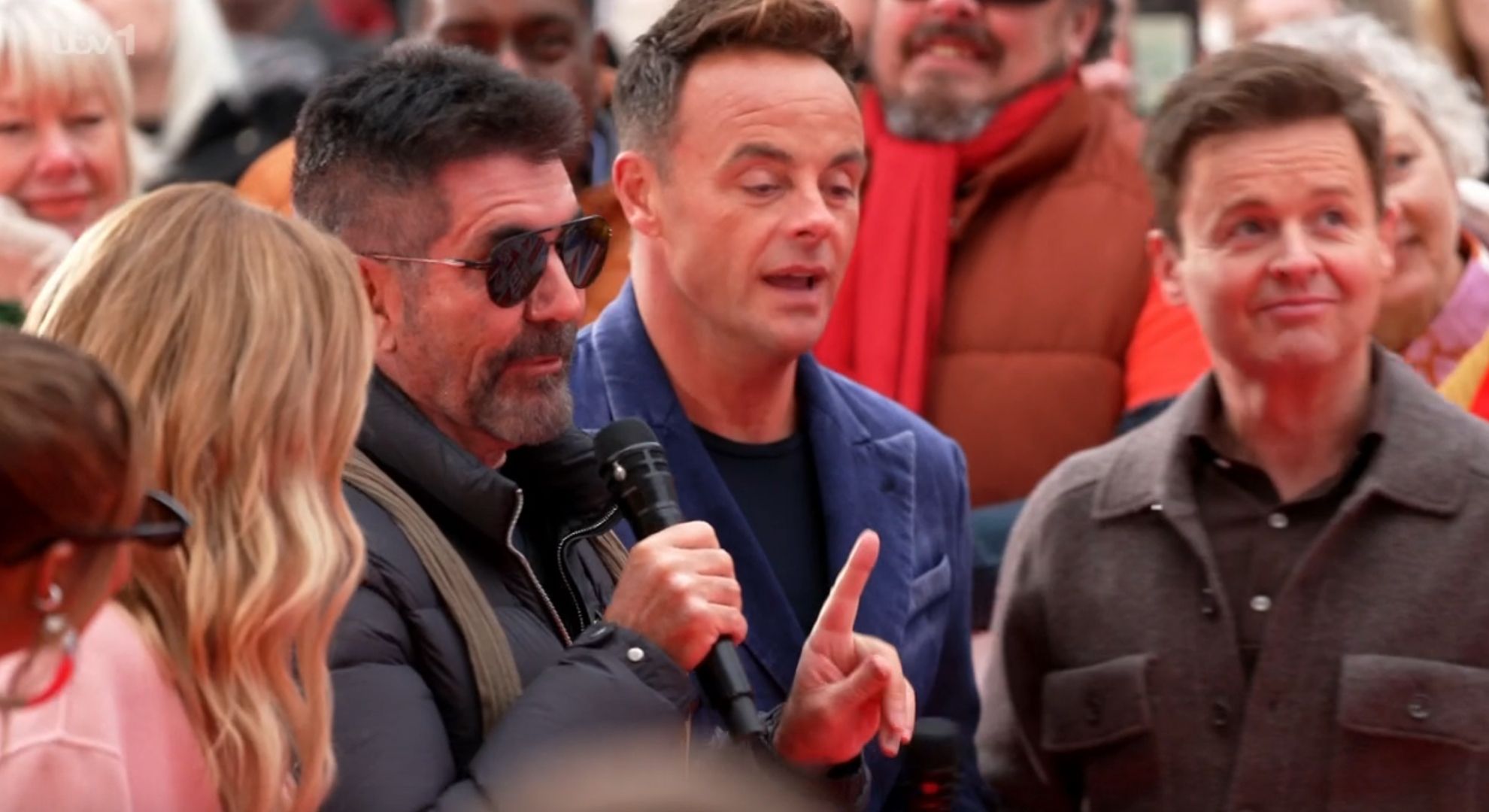 Simon Cowell speaking on Britain's Got Talent