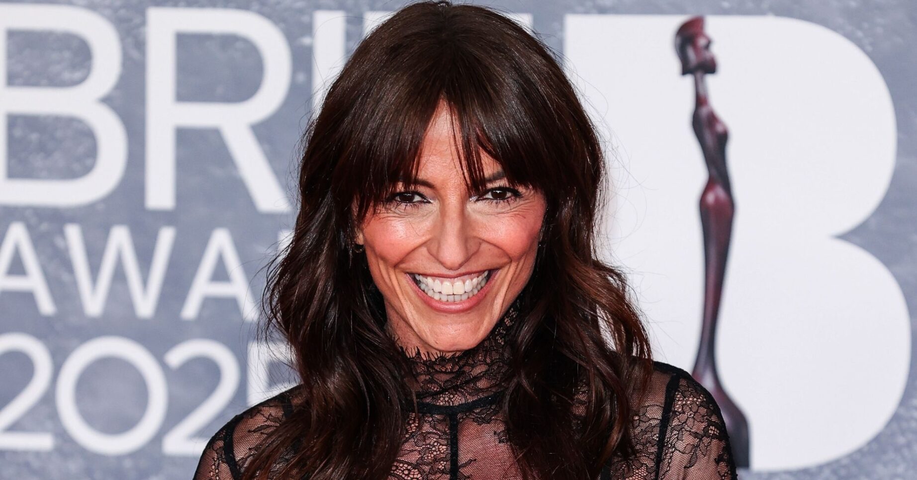 Davina McCall smiling at the BRITS