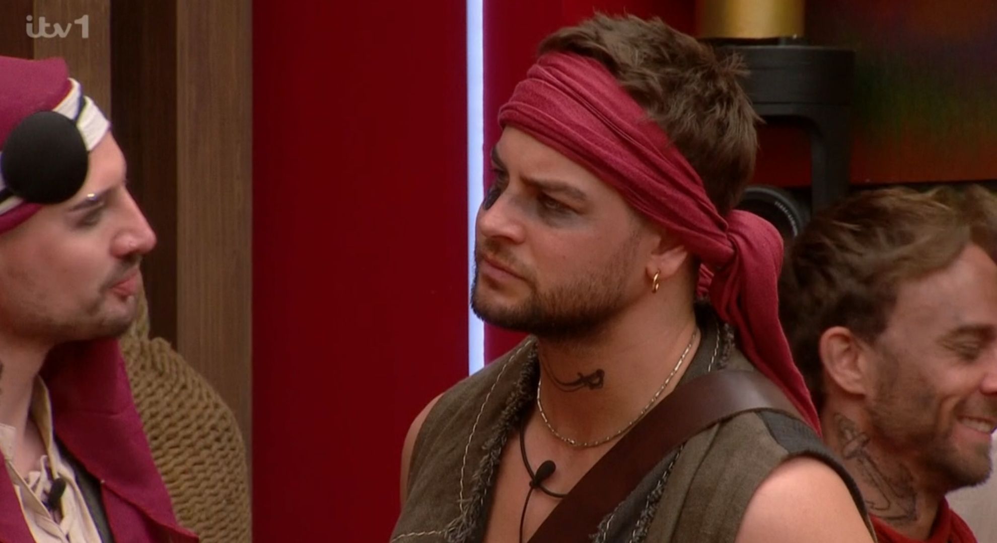 Chris Hughes looking cross on Celebrity Big Brother 