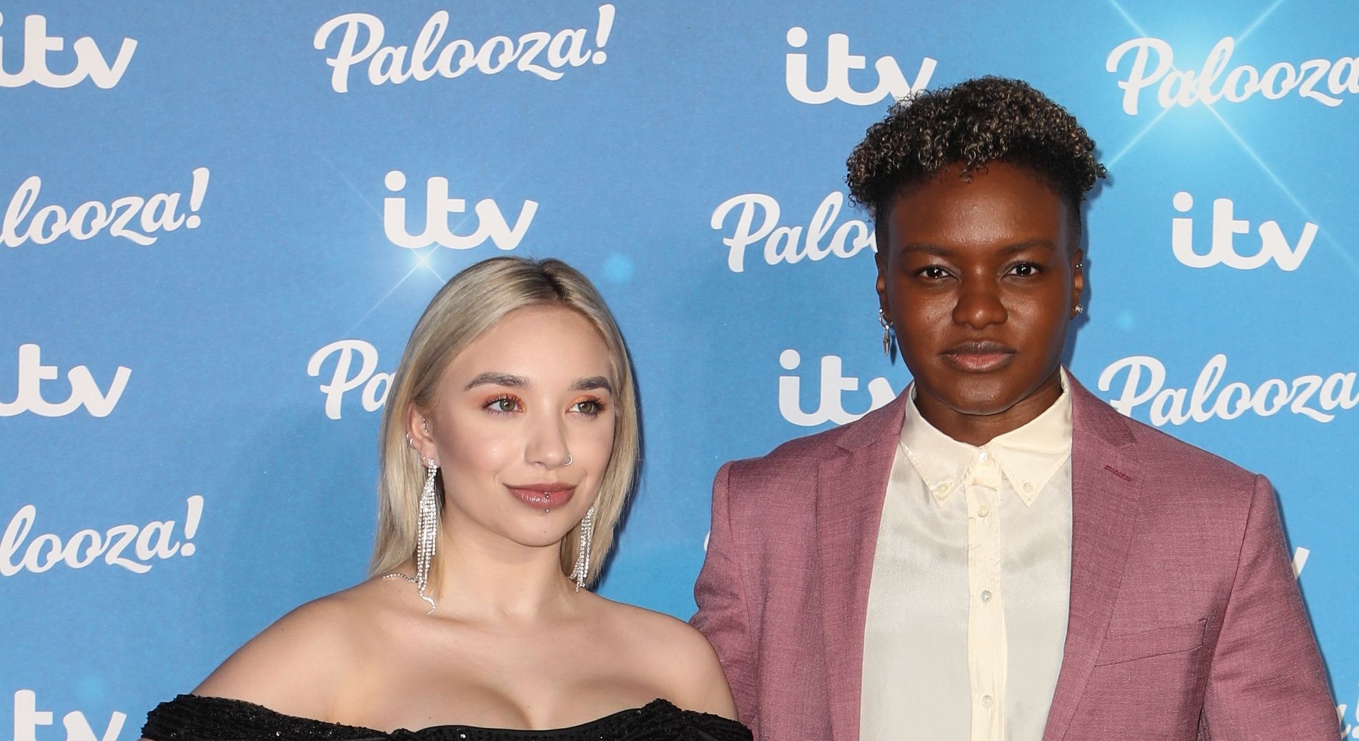 Ella Baig and Nicola Adams on the red carpet 