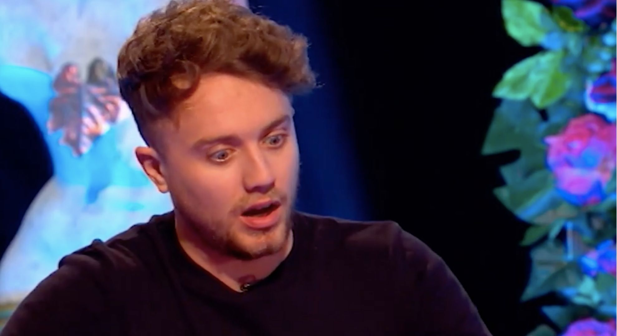 Roman looking shocked