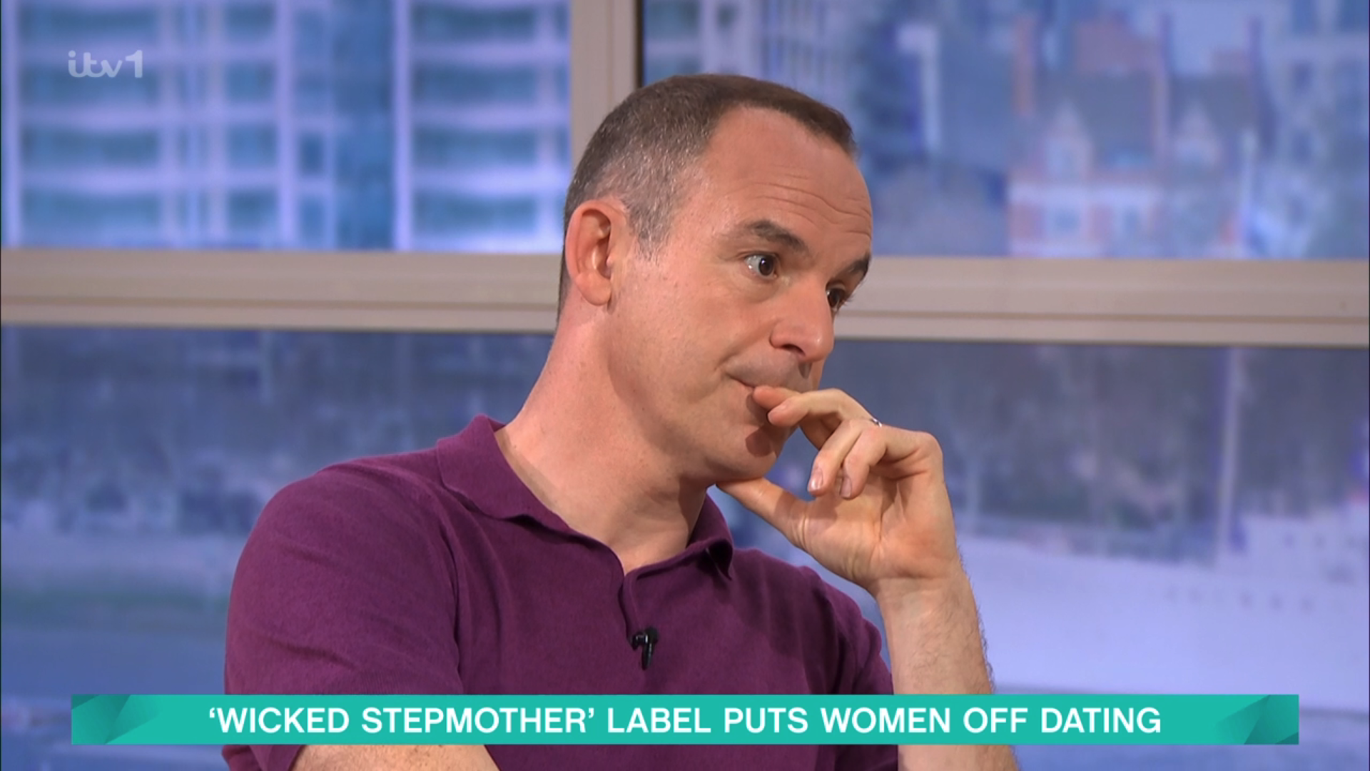 Martin Lewis looking upset on This Morning