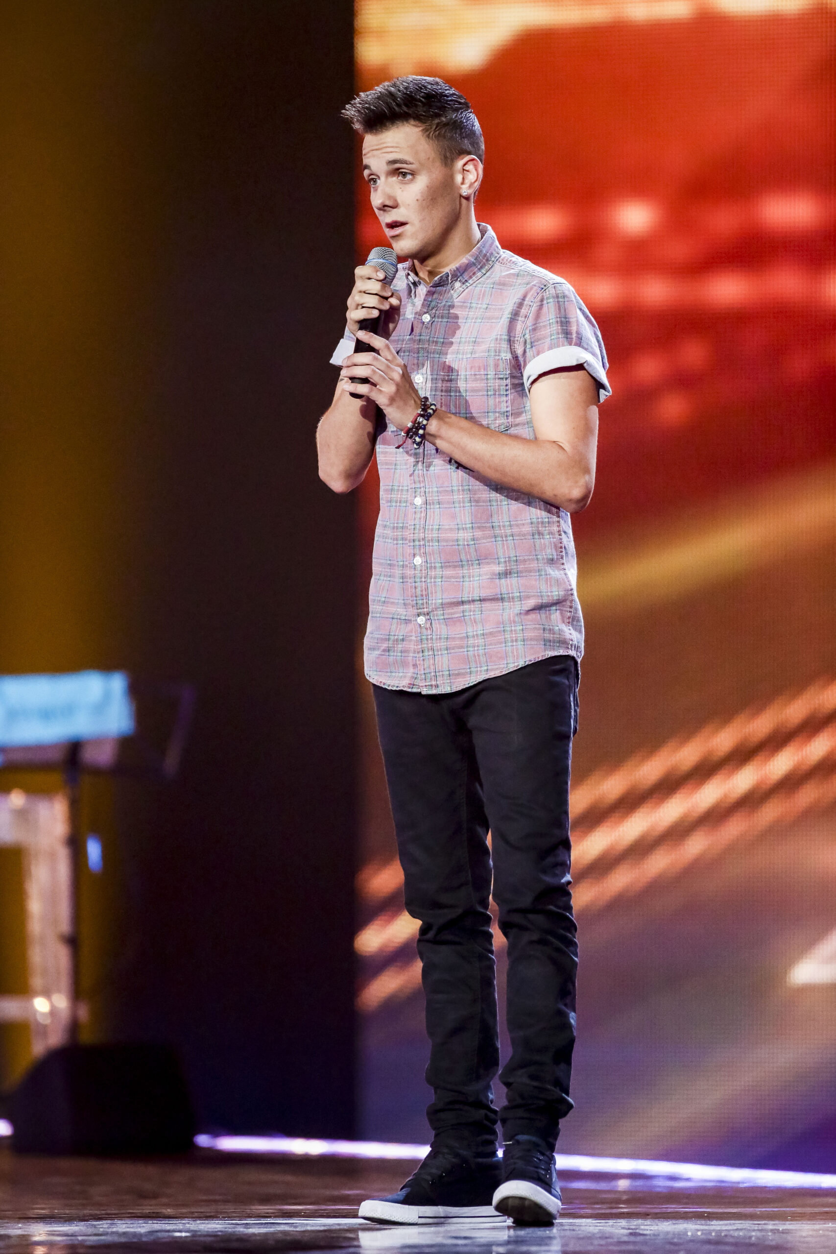 Danny Dearden auditioning for The X Factor