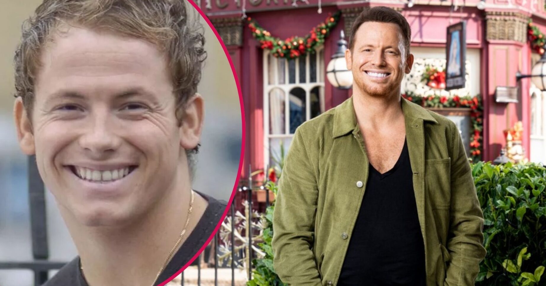 Joe Swash smiling as Mickey Miller