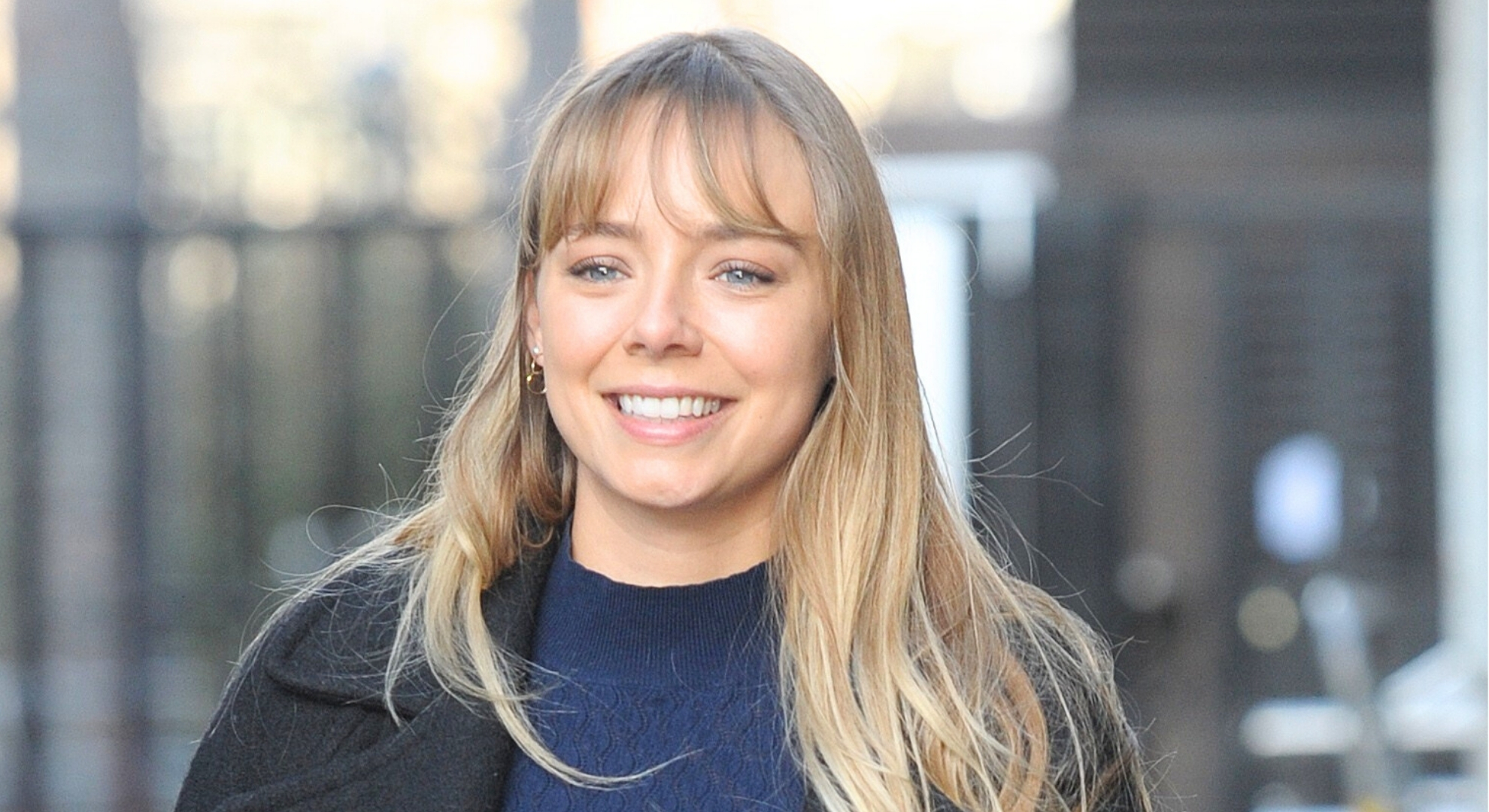 Sacha Parkinson smiling