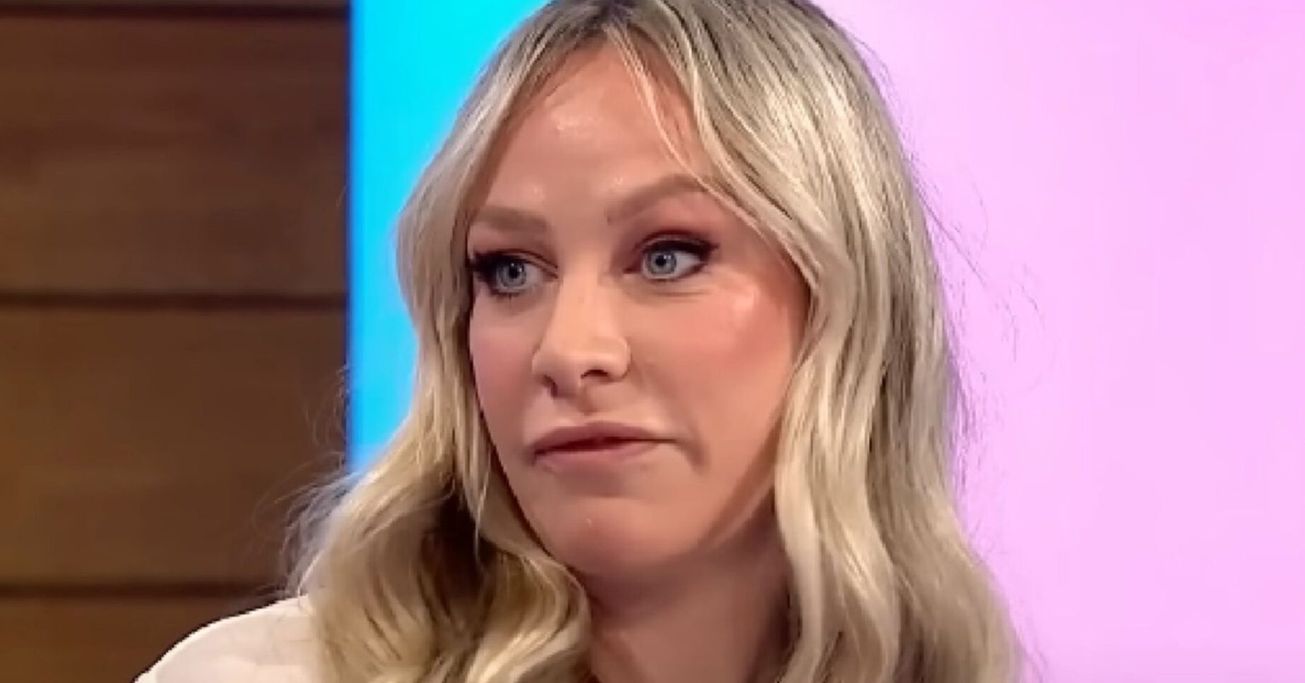 Chloe Madeley looks concerned