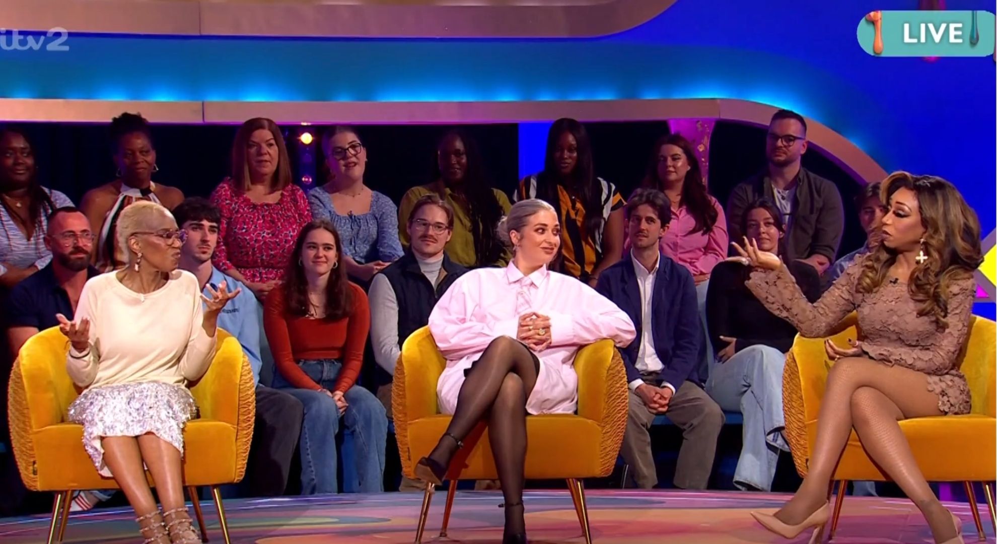 Trisha Goddard, Harriet Rose, and Tiffany Pollard on Celebrity Big Brother Late and Live