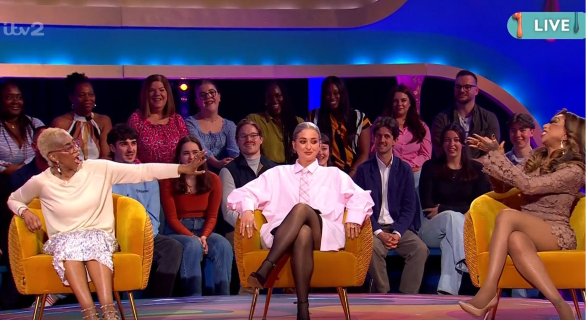 Trisha Goddard, Harriet Rose, and Tiffany Pollard on Celebrity Big Brother Late and Live