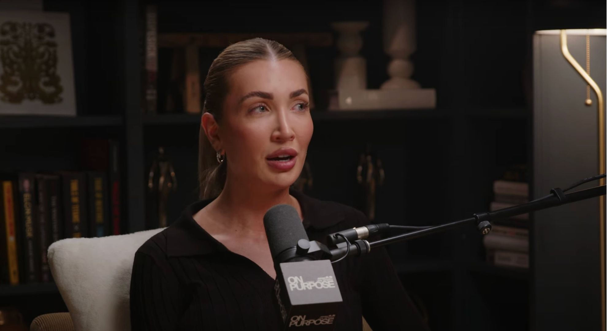 Kate Cassidy speaking on a podcast