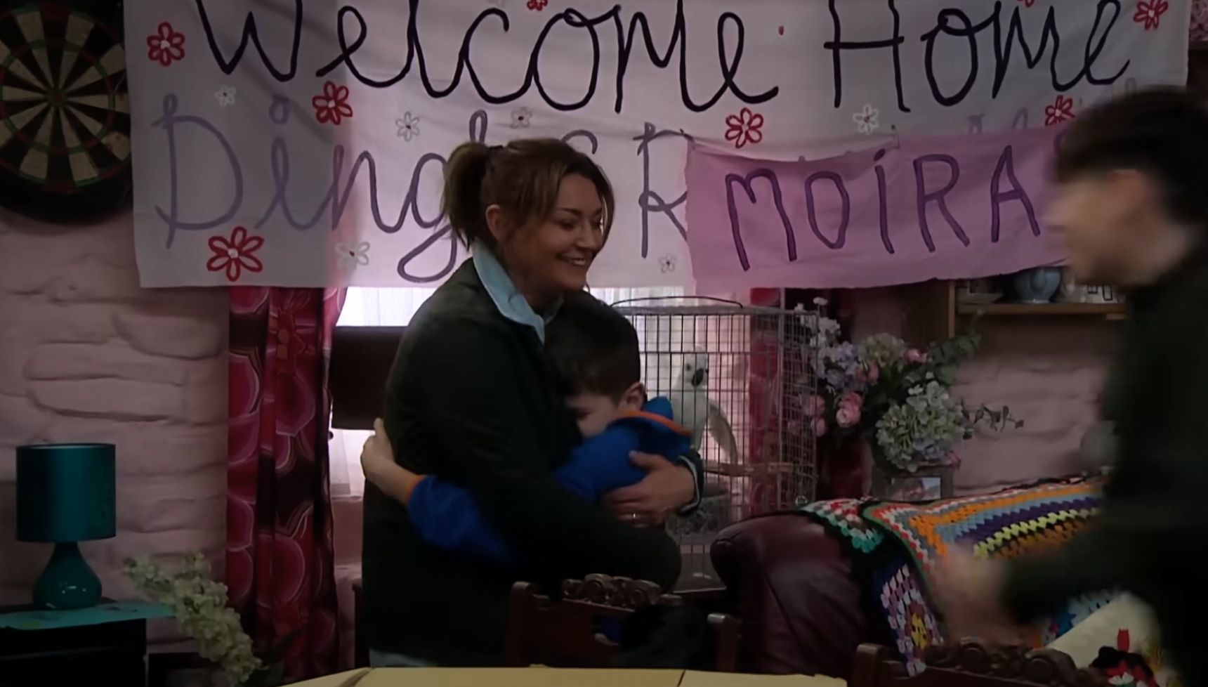 Moira has returned and moved in with the Dingles' (Credit: ITV)