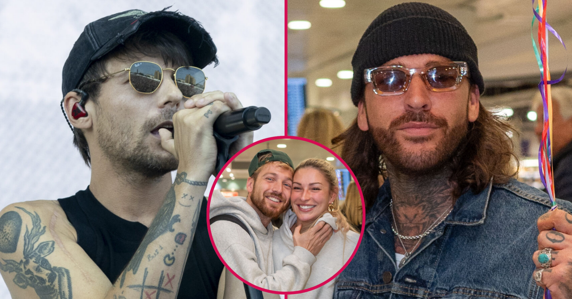 Louis Tomlinson, Pete Wicks, and Sam and Zara