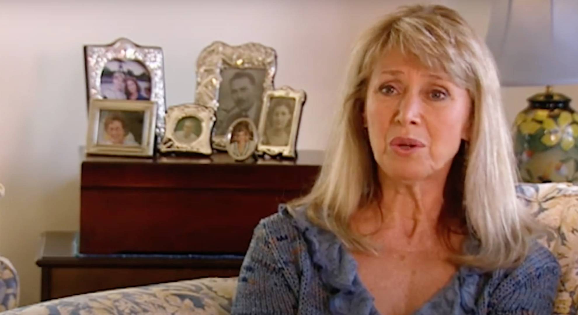 Jan Leeming speaks to camera