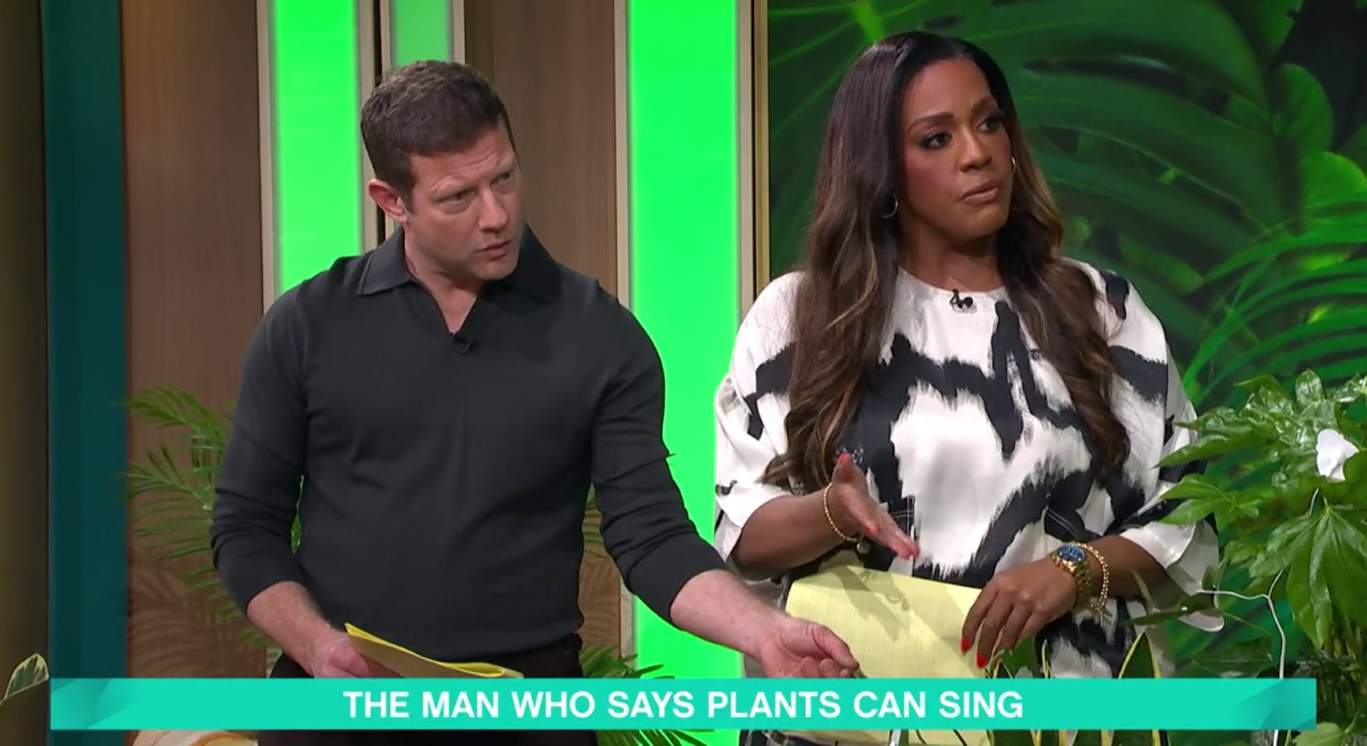 Dermot and Alison appear perplexed