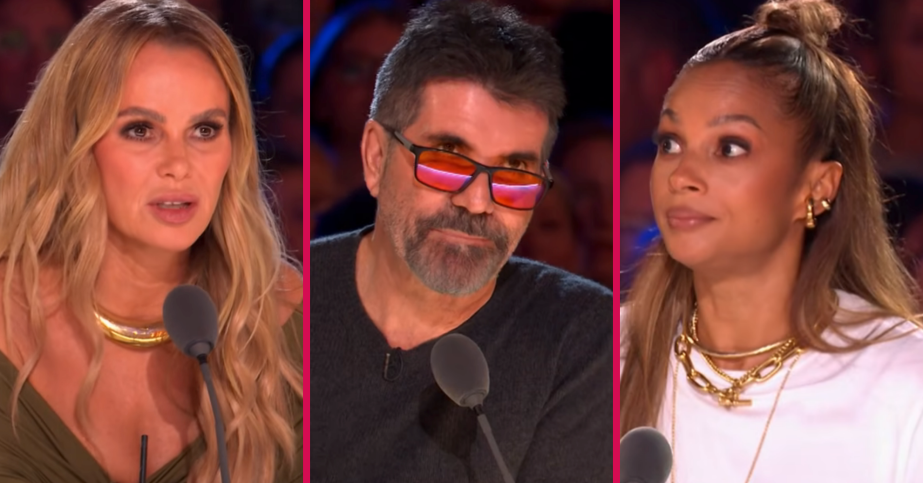 Amanda Holden, Simon Cowell and Alesha Dixon