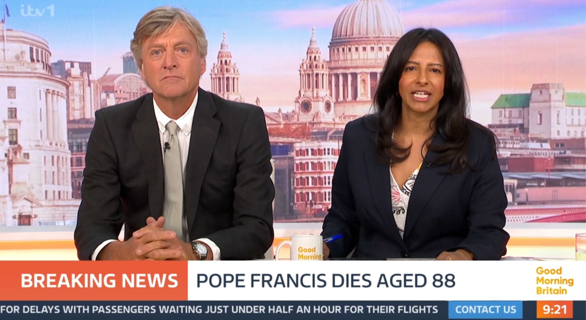 Richard Madeley and Ranvir Singh hosting Good Morning Britain