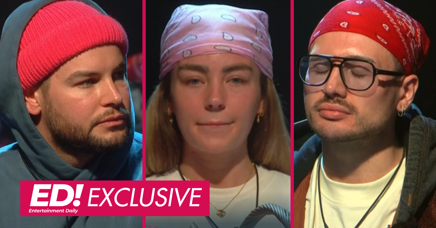 Chris Hughes, Ella Rae Wise, Danny Beard on Celebrity Big Brother