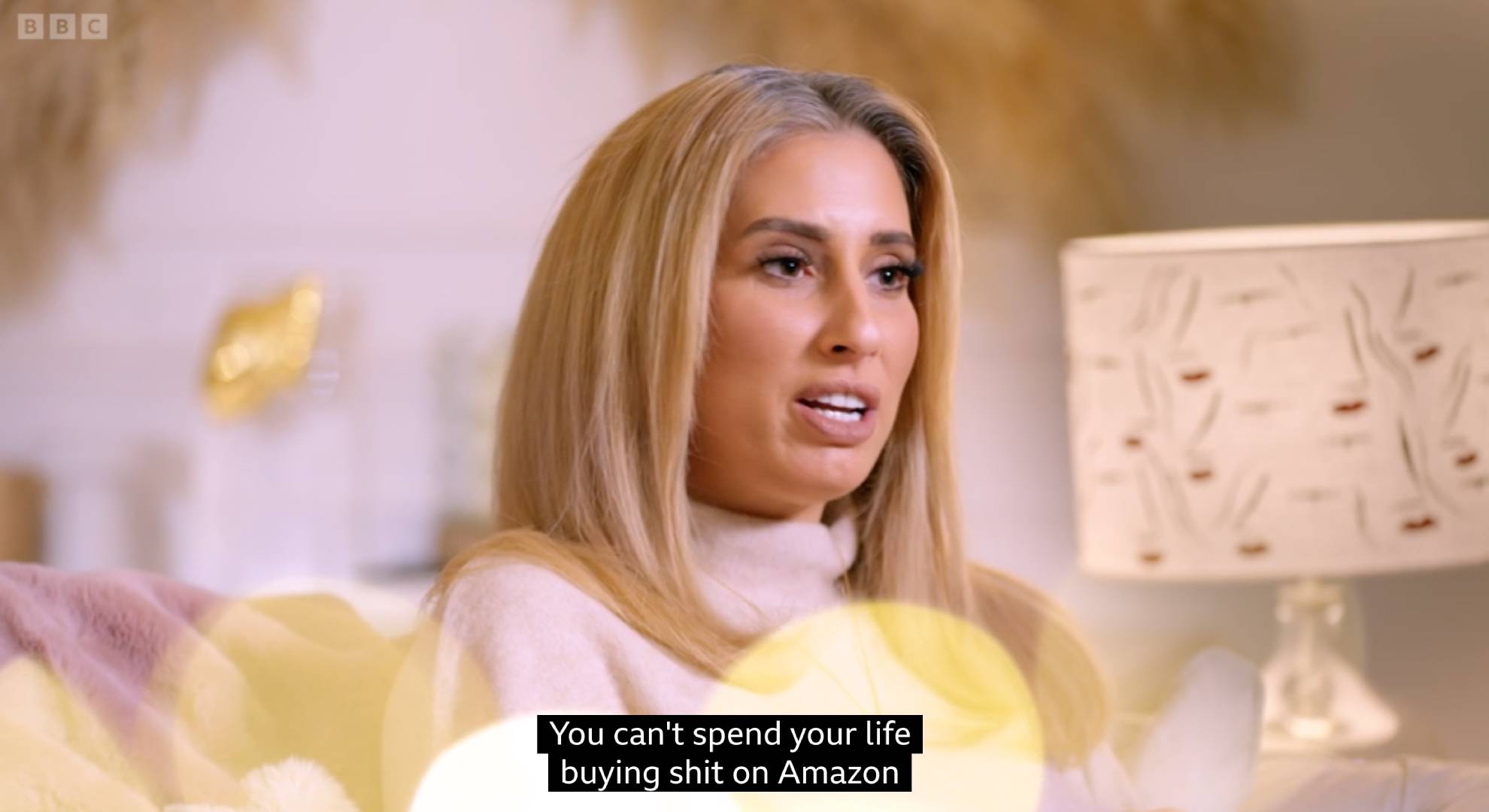 Stacey Solomon swears