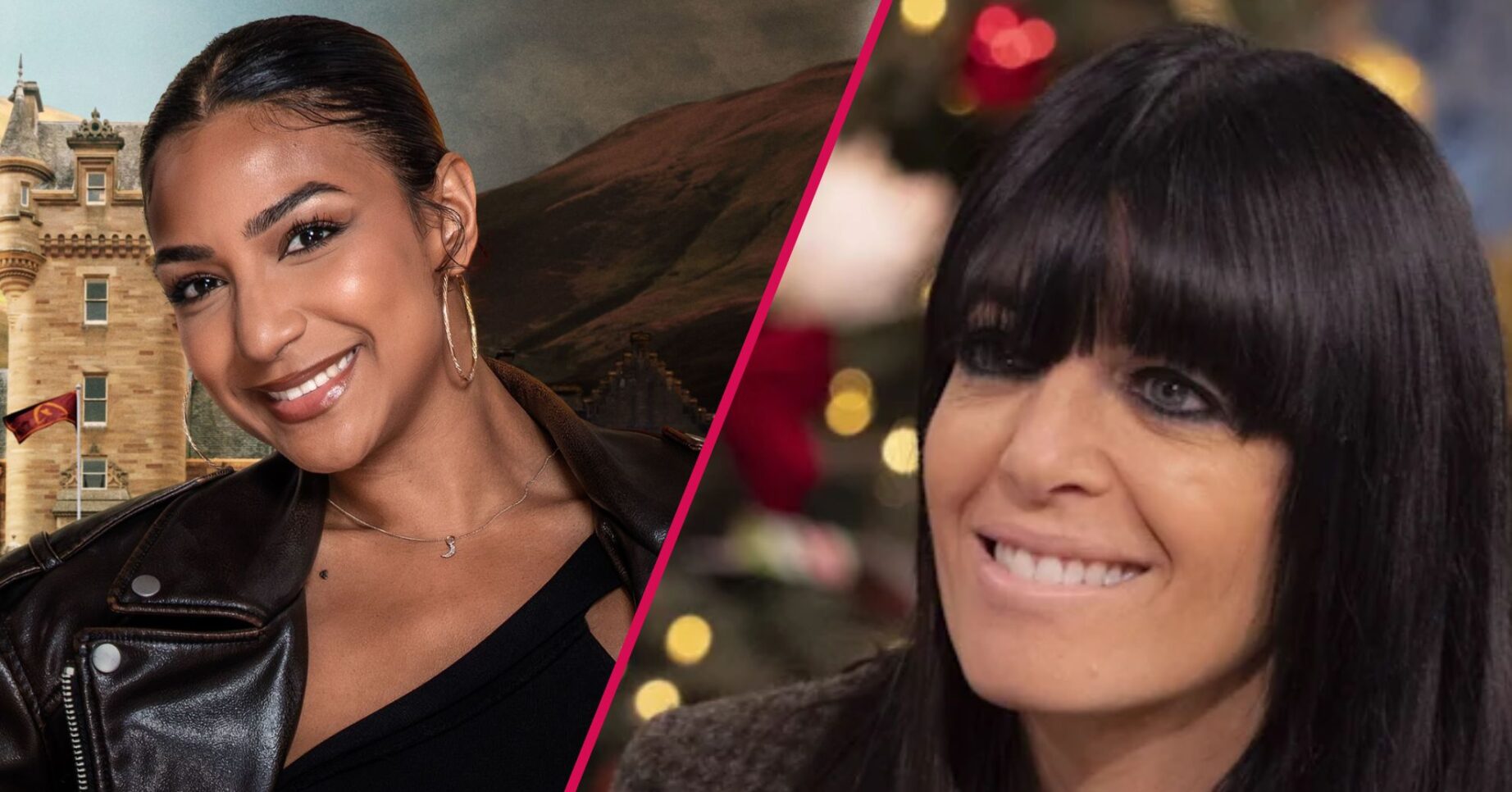 Maia Gouveia smiling / Claudia Winkleman smiling