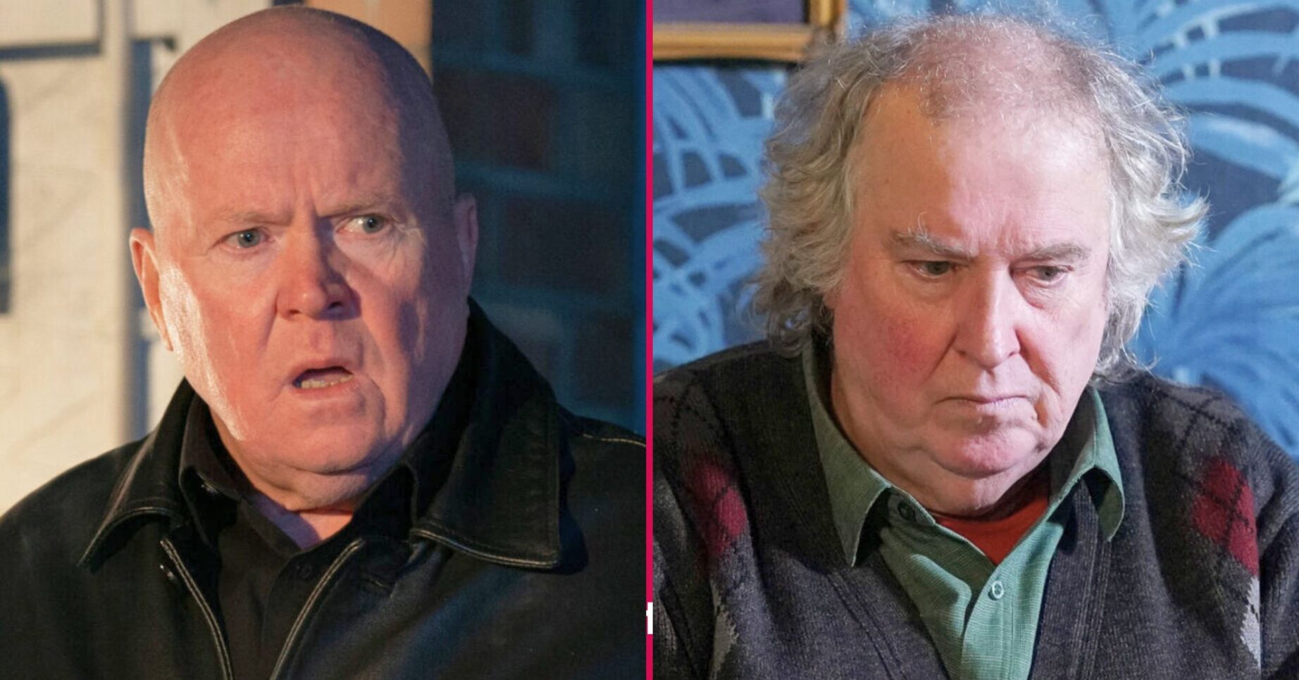Phil Mitchell and Nigel Bates split shot in EastEnders (Credit: BBC/Comp ED!)