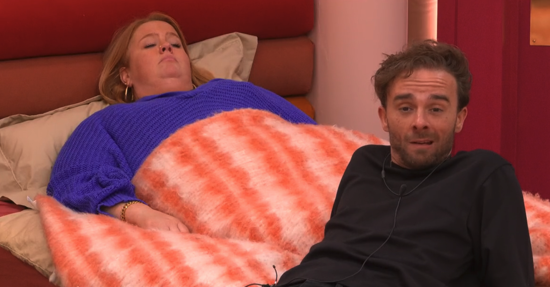 Jack P Shepherd and Donna Preston on Celebrity Big Brother