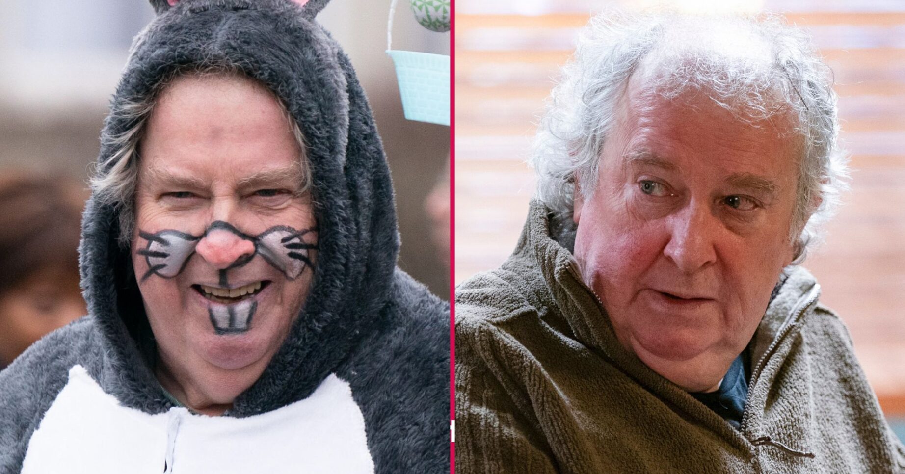 Nigel Bates in EastEnders dressed as a bunny (Credit: BBC/Comp ED!)