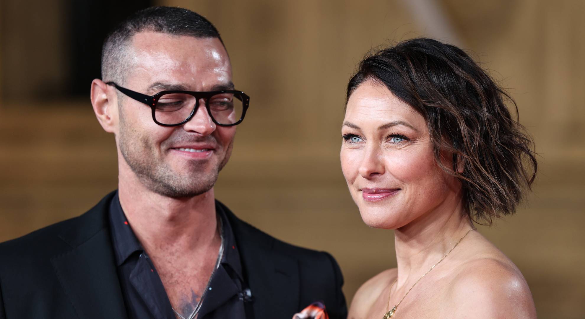 Emma Willis smiles alongside husband Matt Willis