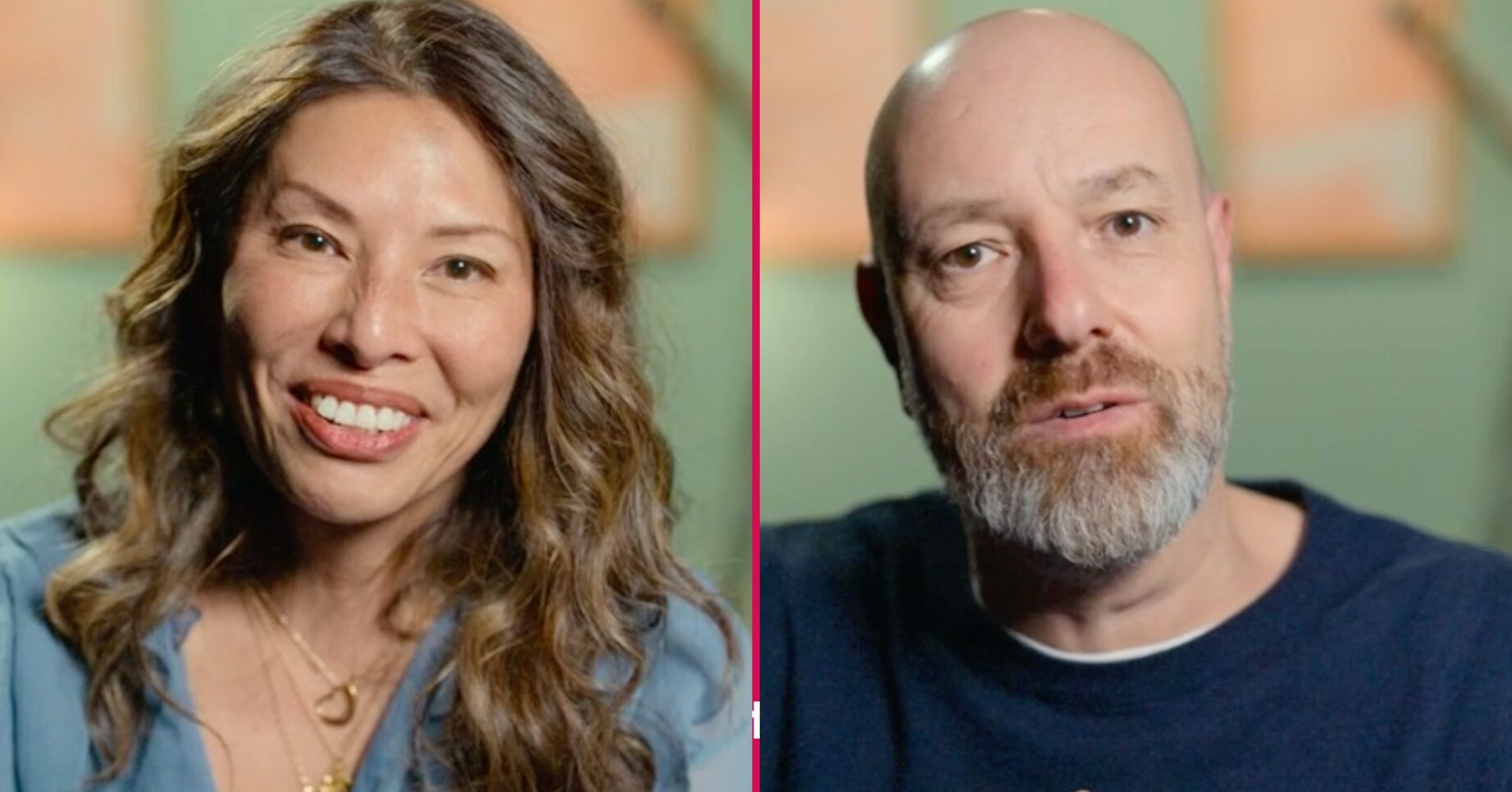 Yin and Gaz both look at the camera