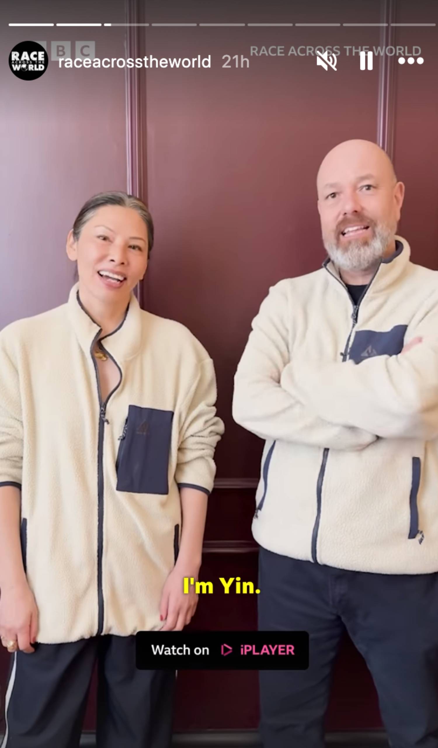 Yin and Gaz both face the camera