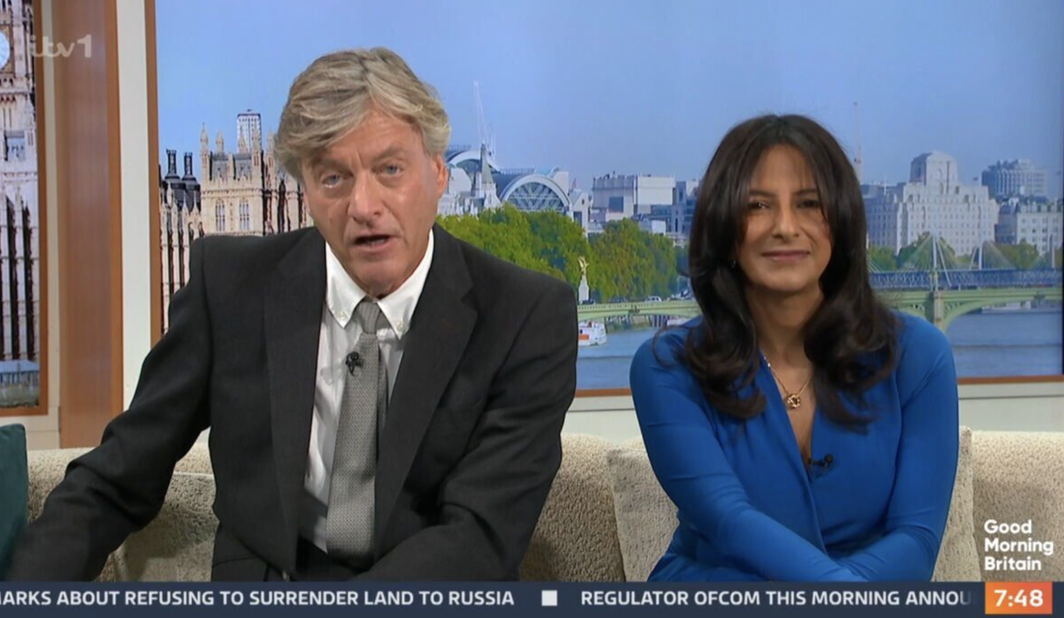 Richard Madeley and Ranvir Singh on Good Morning Britain