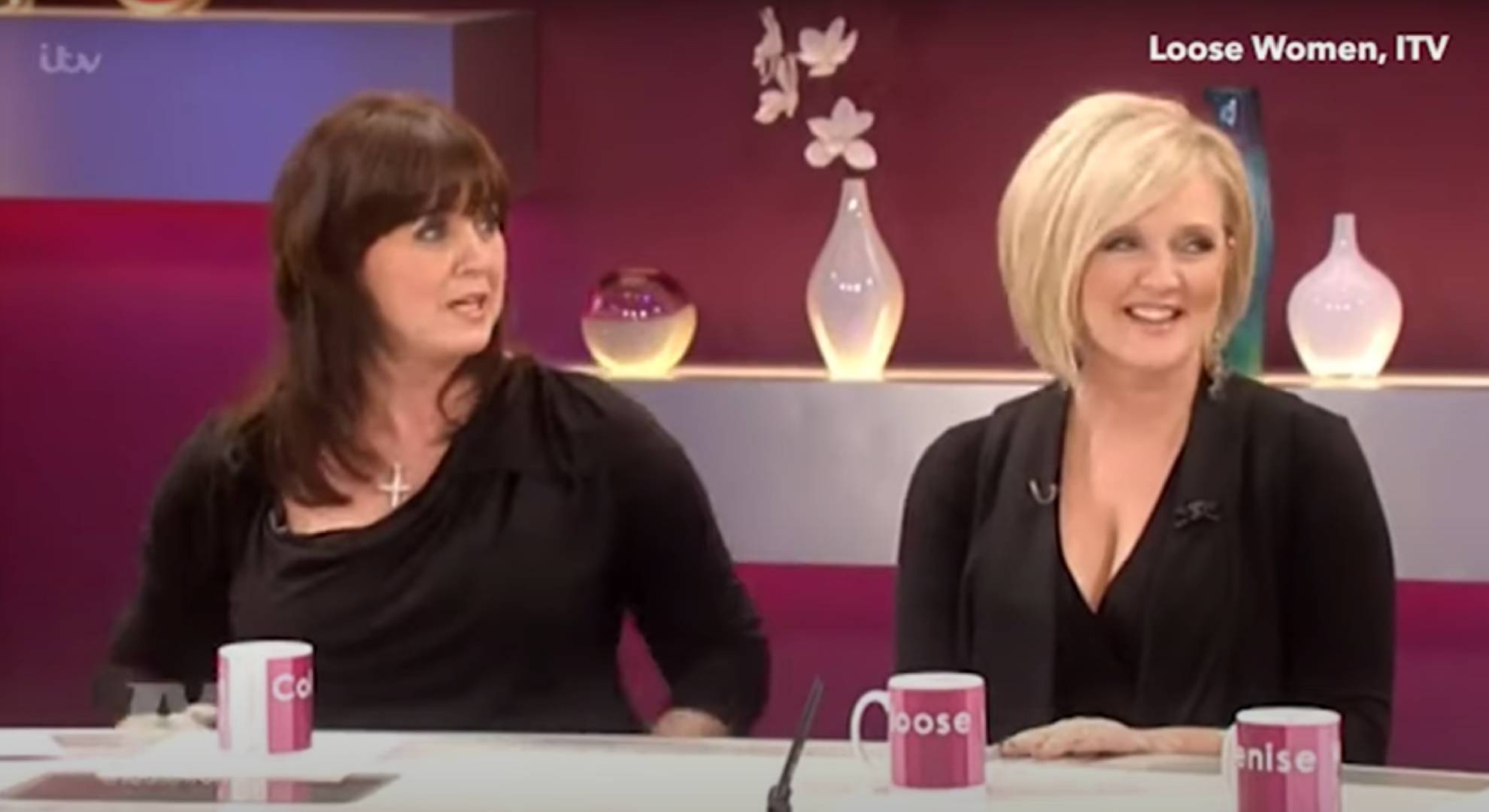 Coleen Nolan sits by her sister Bernie Nolan on Loose Women