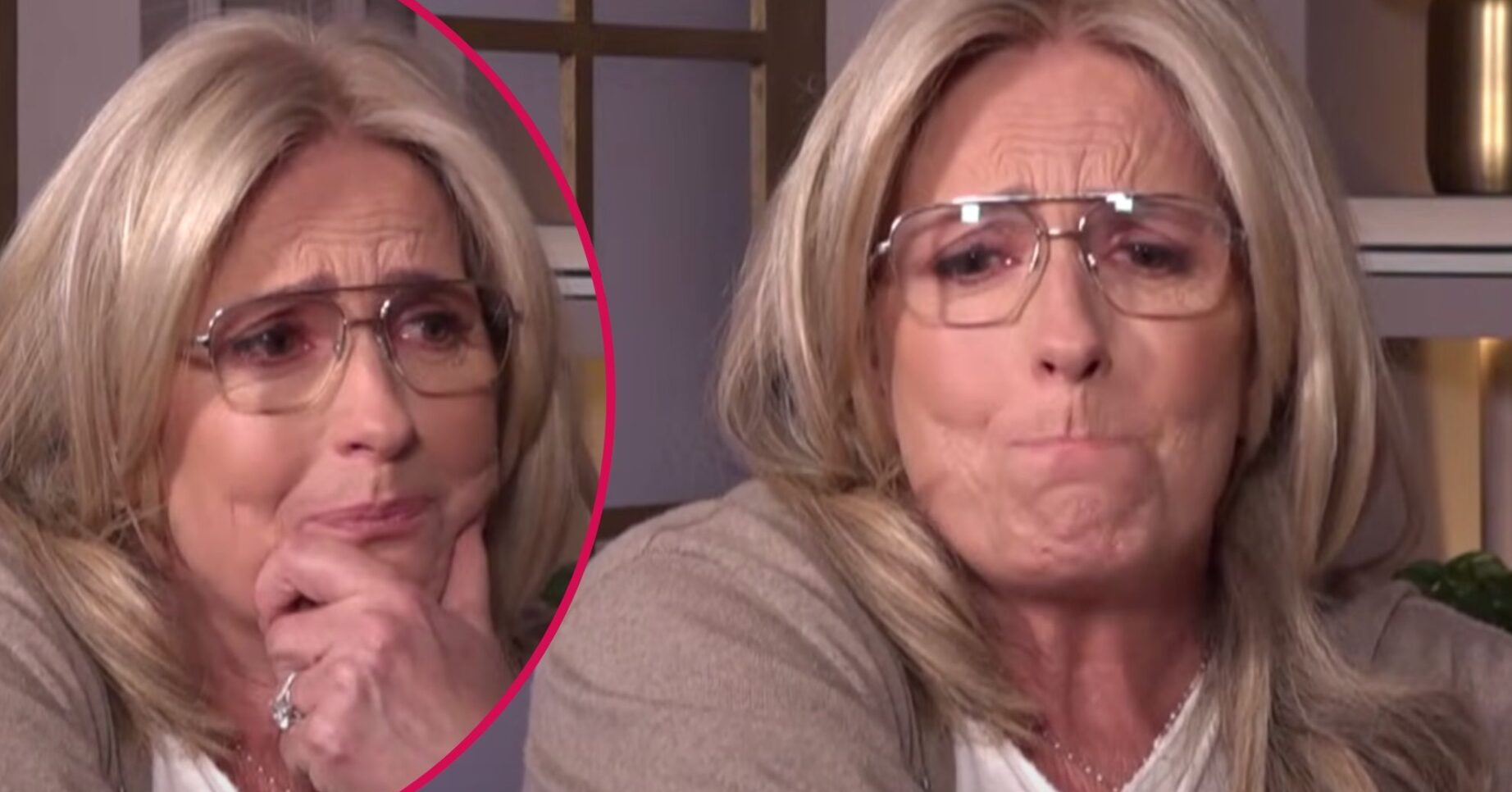 Penny Lancaster wells up