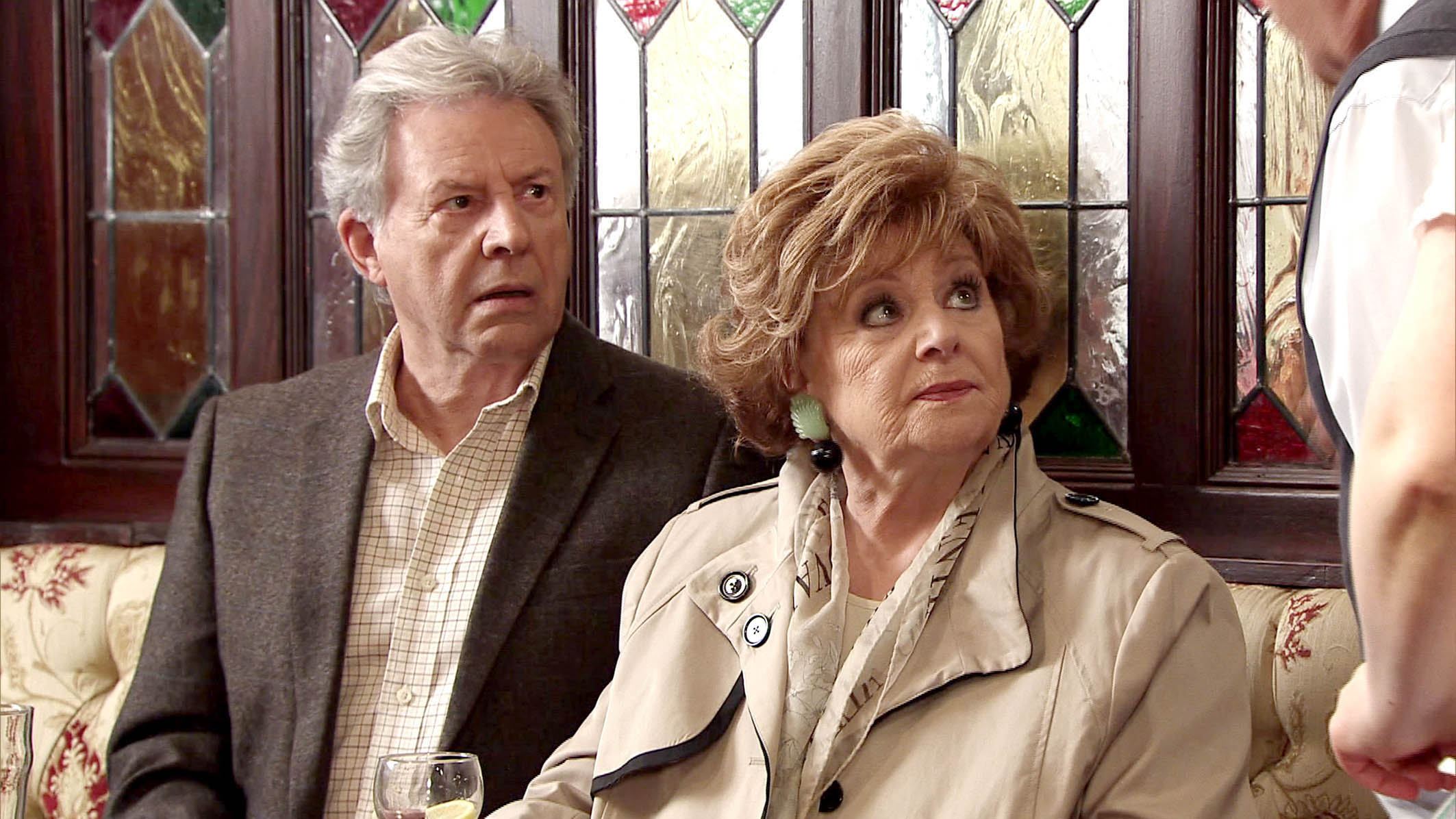 Philip Lowrie on Coronation Street with Barbara Knox