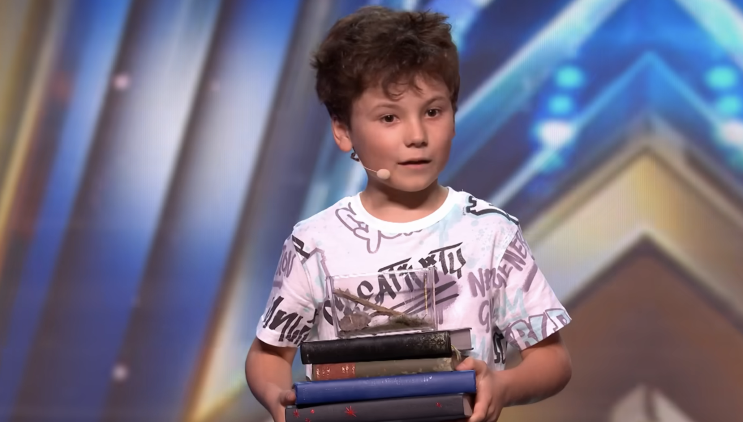 Teddy Magic performing on BGT in his heat