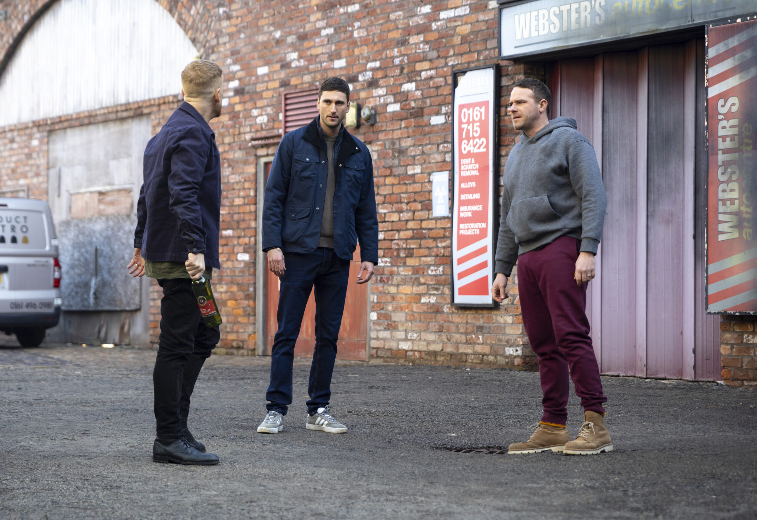 Coronation Street's Gary, Kit and Mick