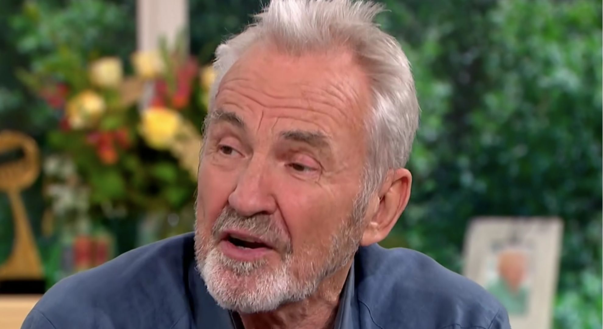 Larry Lamb looking serious