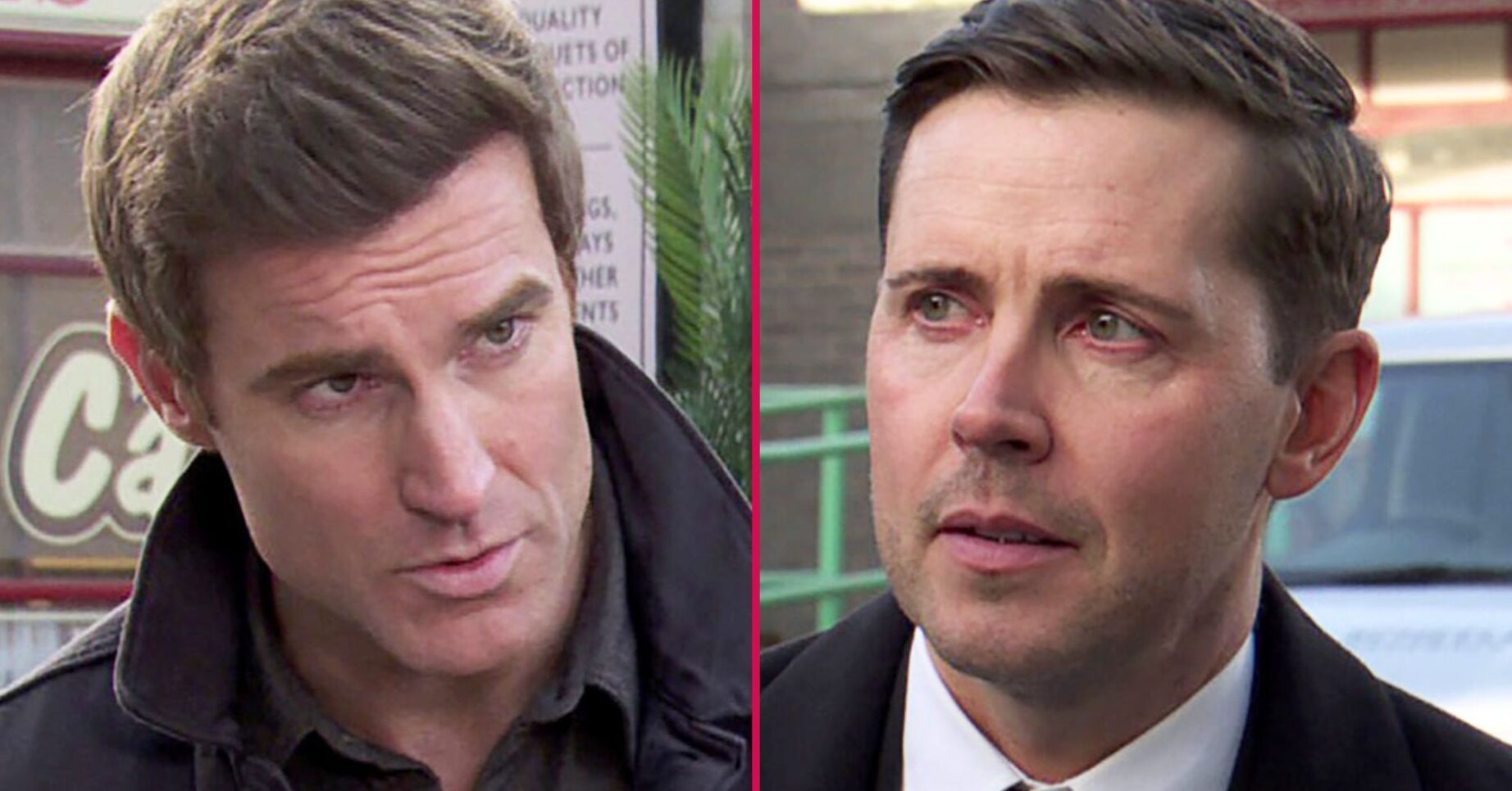Composite image of Todd and Theo on Coronation Street (Credit: ITV/Composite: ED!)