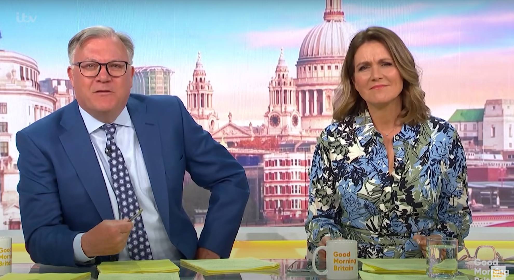 Ed Balls sits alongside Susanna Reid on GMB today
